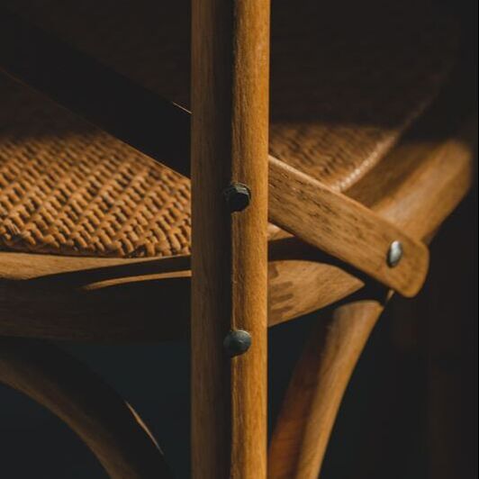 Antique chair caning